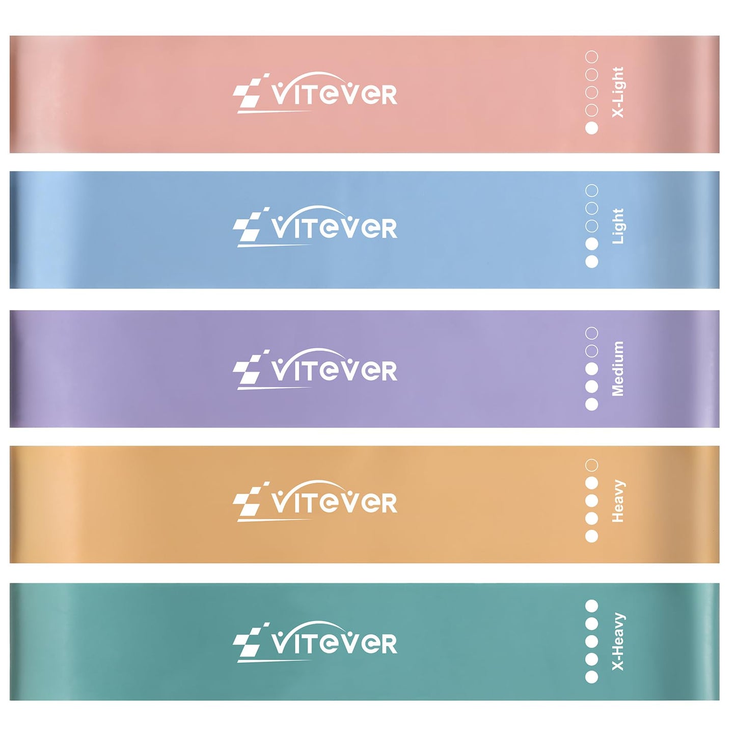 Booty Bands Set, Resistance Bands for Working Out, Exercise Bands for Women and Men Legs and Butt, Stretch Bands for Pilates, Yoga Starter Set