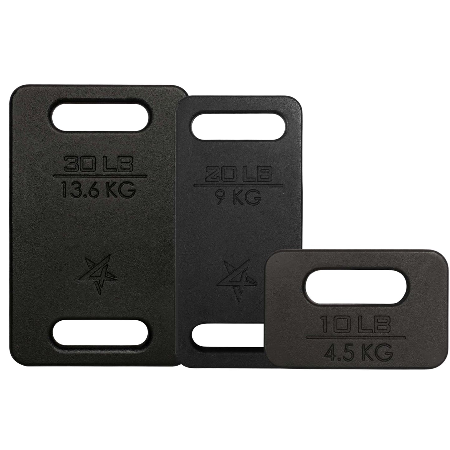 Yes4All Cast Iron Ruck Weight, Weighted Plate for Rucking, Swings, Squat, Strength Training - Multiple Weights: 10LB to 45LB