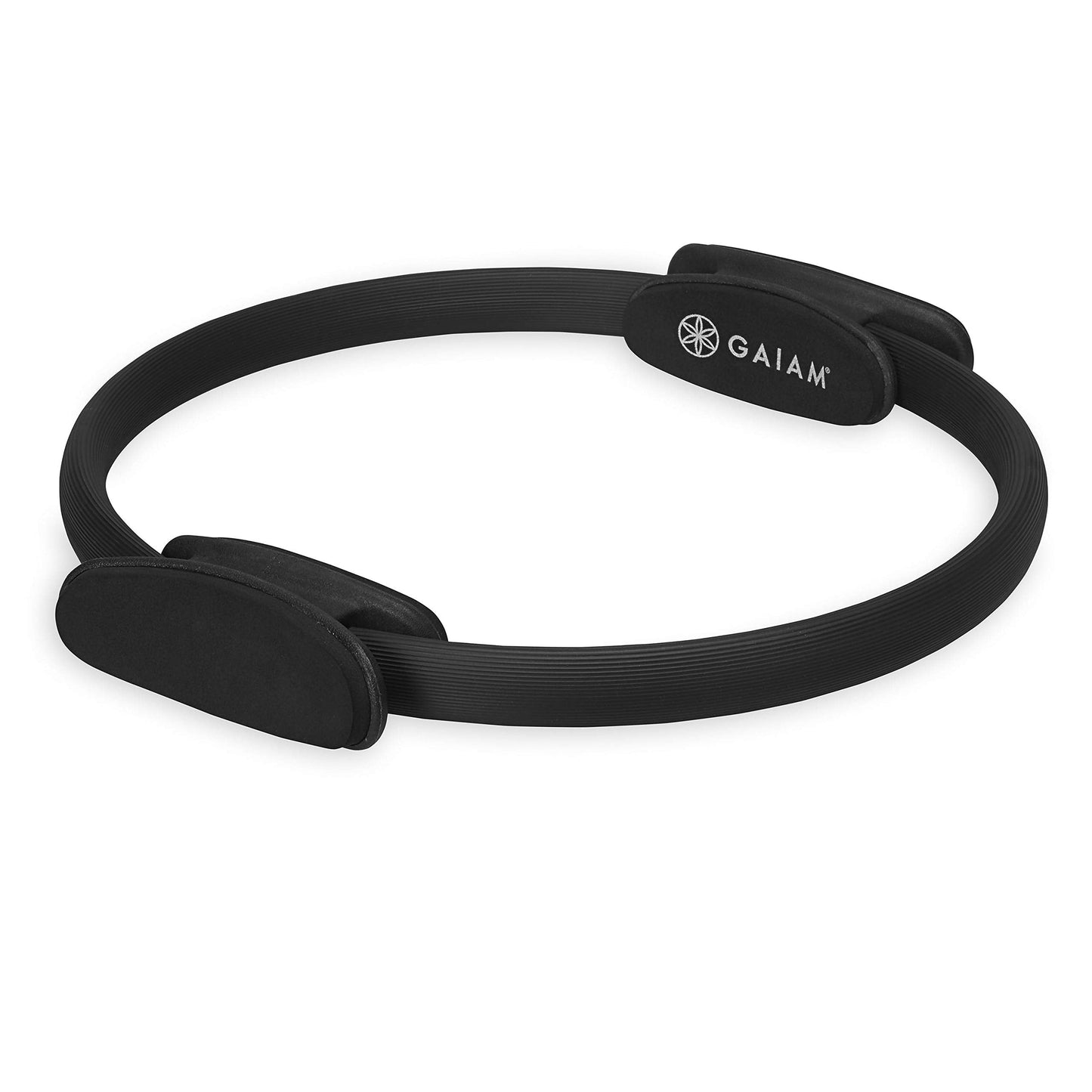 Gaiam Pilates Ring Fitness Circle - Lightweight & Durable Foam Padded Handles, Flexible Resistance Exercise Equipment for Toning Arms, Thighs/Legs & Core
