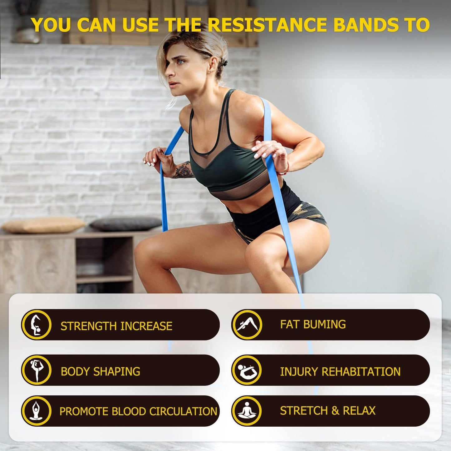 Pull Up Bands, Resistance Bands, Pull Up Assistance Band Resistance Exercise Bands for Men & Women Working Out, Body Stretching, Physical Therapy, Muscle Training