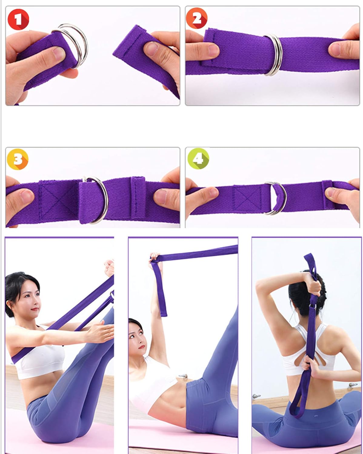 YXILEE Pilates Ring Circle Set - Workout at Home Workout Equipment Women - Booty Bands Stretching Equipment Pilates Mini Exercise Ball for Legs Arms and Thighs