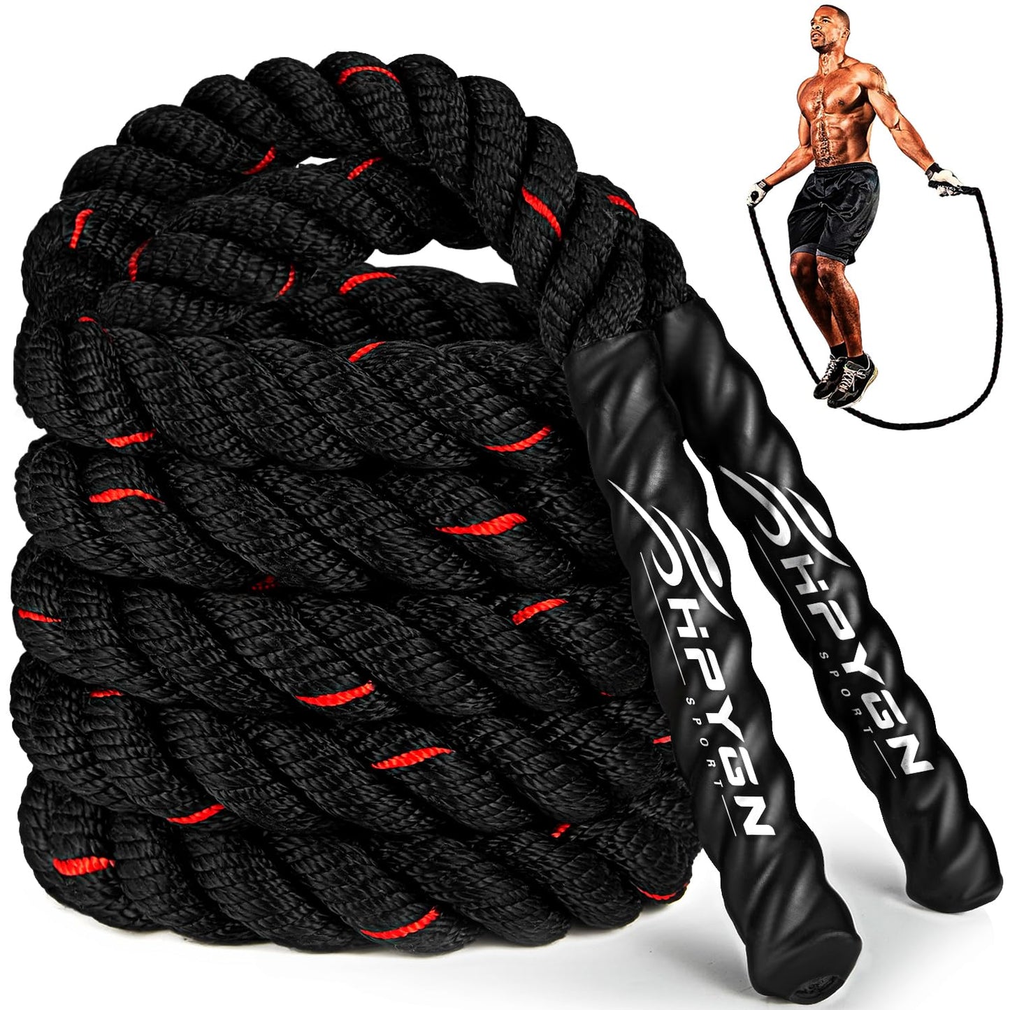 Jump Rope, Weighted Jump Ropes for Men women, 2.8lb 3.8lb 5lb Heavy Skipping Rope for Exercise, Adult Jumpropes for Home Workout, Improve Strength and Building Muscle,Total Body Workout Equipment
