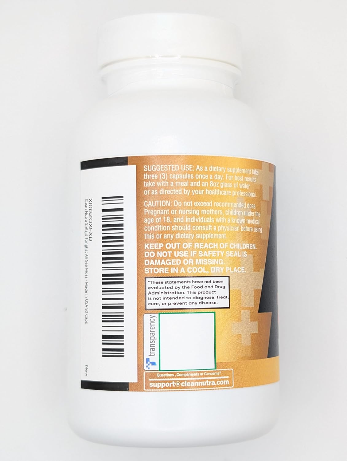 Clean Nutraceuticals Shilajit Supplement for Men with Sea Moss, Tongkat Ali, Ashwagandha, Boron, Zinc, CoQ10, PQQ - Fulvic Acid Capsules - Energy Support - 90 Count - Resin, Gummy & Powder Alternative