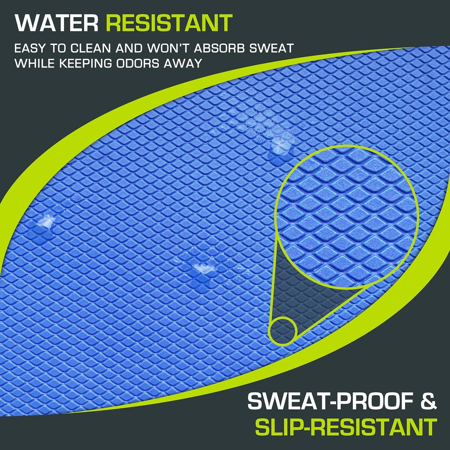 ProsourceFit Exercise Balance Pad – Large Cushioned Non-Slip Foam Mat & Knee Pad for Fitness, Stability Training, Physical Therapy, Yoga 15"x19"