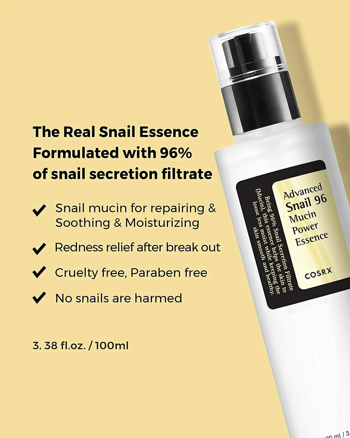 Advanced Snail 96 Mucin Power Essence 100– Deep Moisturizing for Face