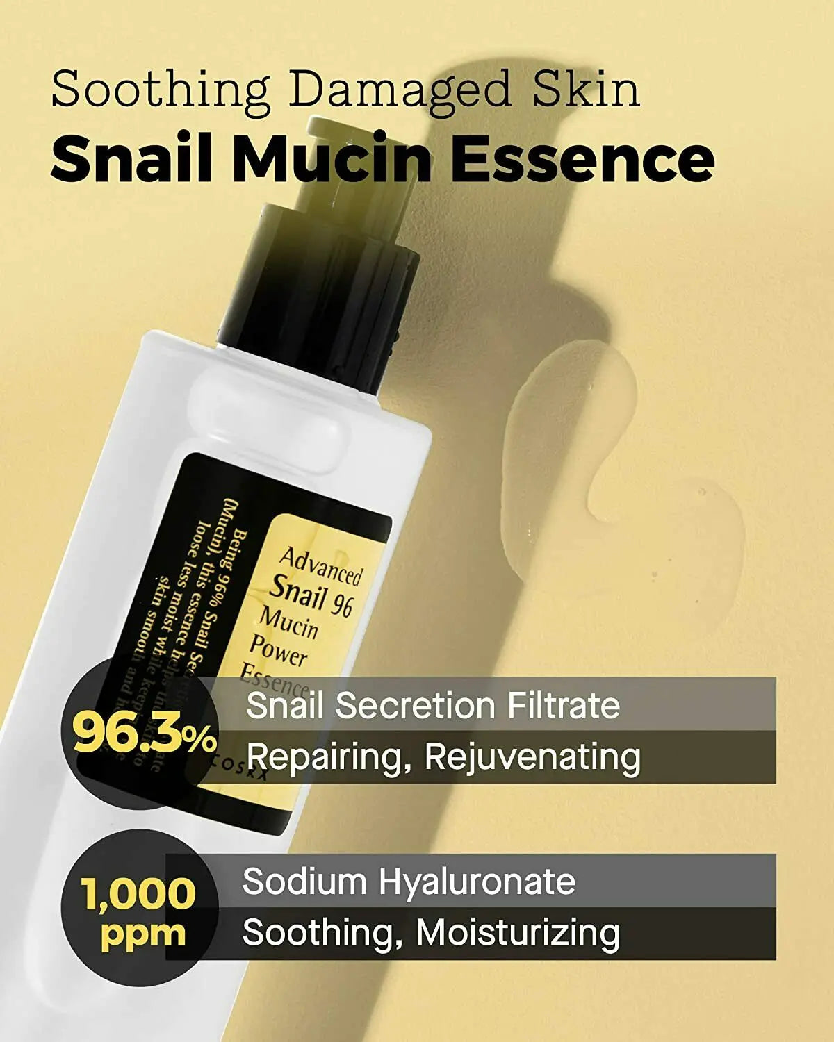 Advanced Snail 96 Mucin Power Essence 100– Deep Moisturizing for Face