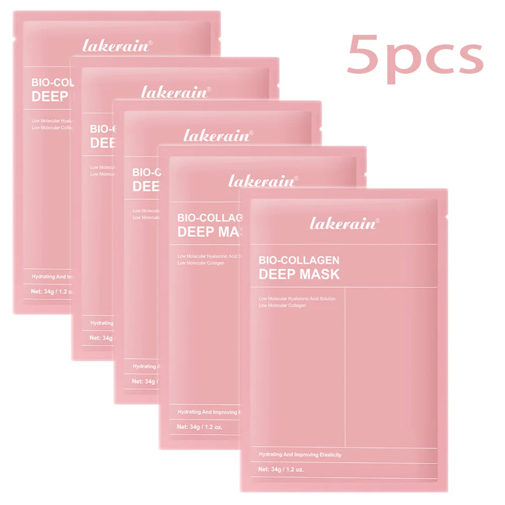 Real Deep Mask Collagen Hydrating Overnight Hydrogel Mask Elasticity Improvement Pore Minimizing