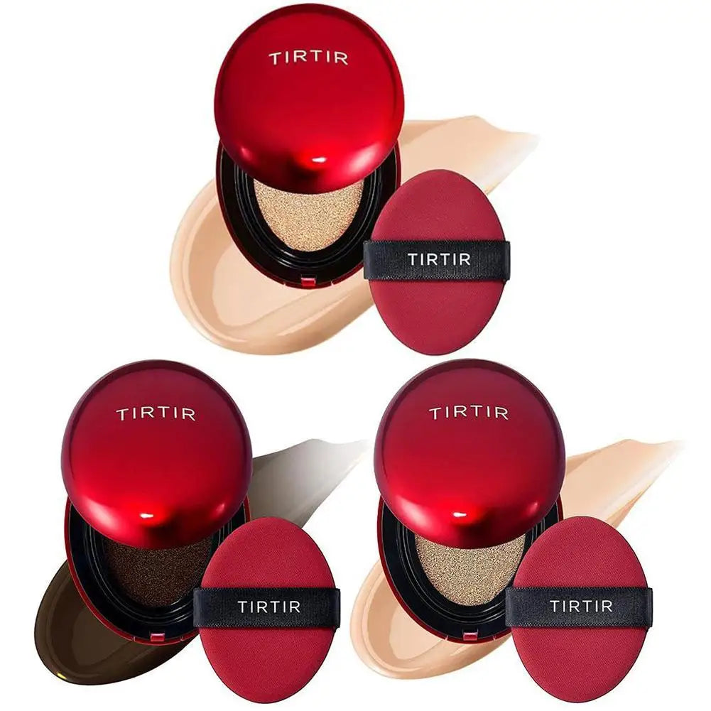 Waterproof Red Cushion Concealer Foundation – Lightweight, Matte, Moisturizing Base