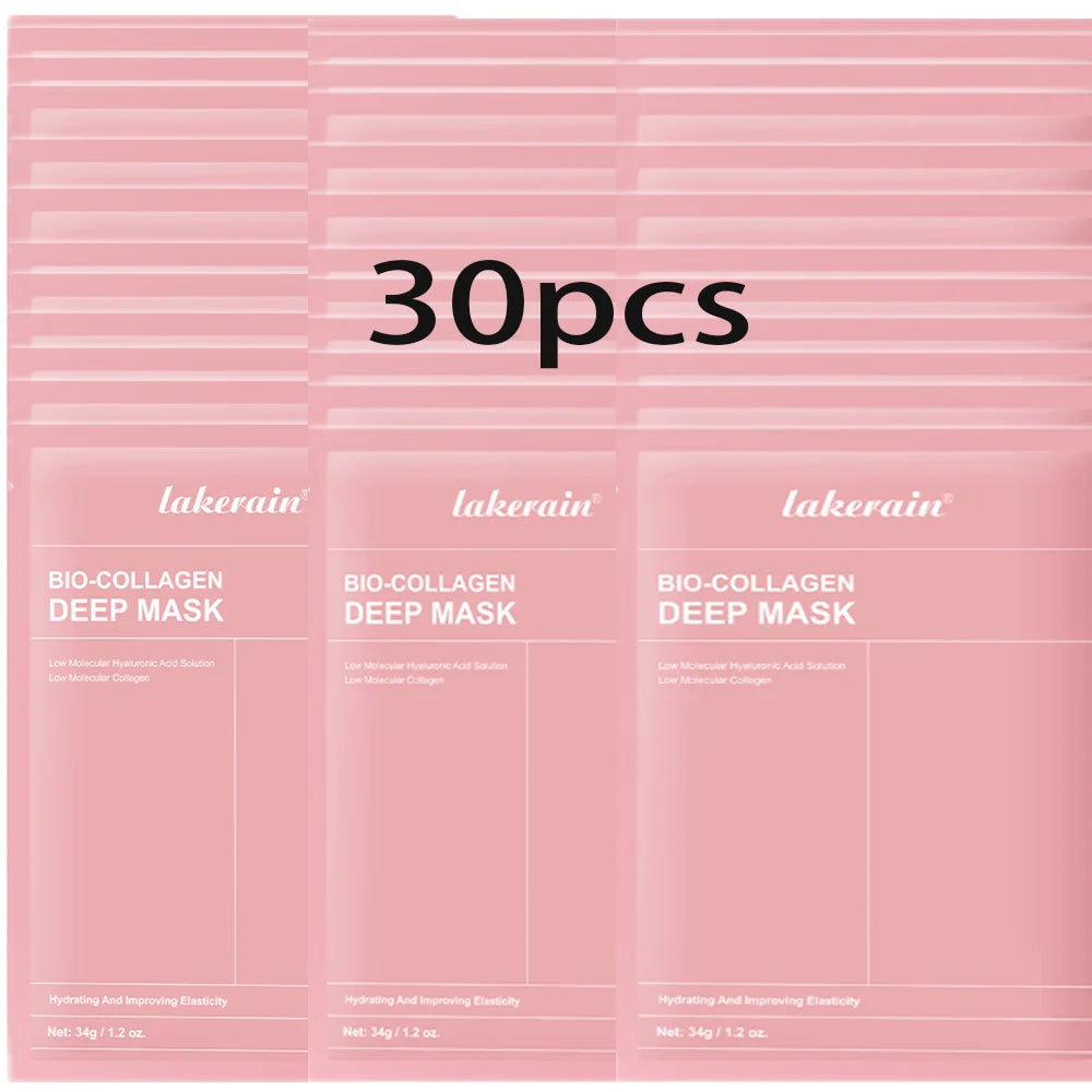 Real Deep Mask Collagen Hydrating Overnight Hydrogel Mask Elasticity Improvement Pore Minimizing