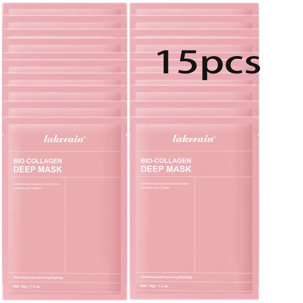 Real Deep Mask Collagen Hydrating Overnight Hydrogel Mask Elasticity Improvement Pore Minimizing