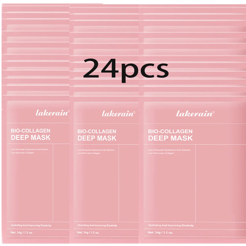 Real Deep Mask Collagen Hydrating Overnight Hydrogel Mask Elasticity Improvement Pore Minimizing