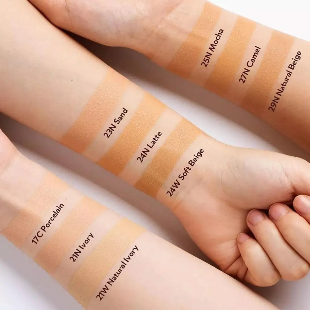 Waterproof Red Cushion Concealer Foundation – Lightweight, Matte, Moisturizing Base