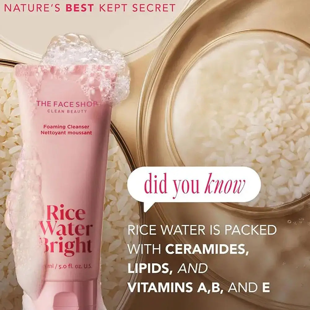 Rice Foaming Face Cleanser – Deep Pore Cleansing, Oil Control & Hydration (150ml)