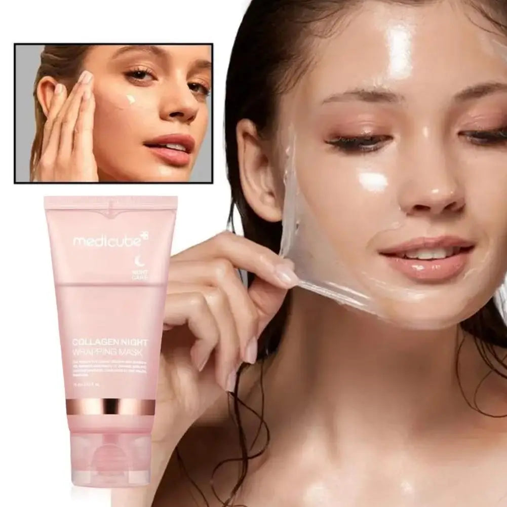 Collagen Overnight Peel-Off Mask 75ml – Deep Hydration Korean Night Cream