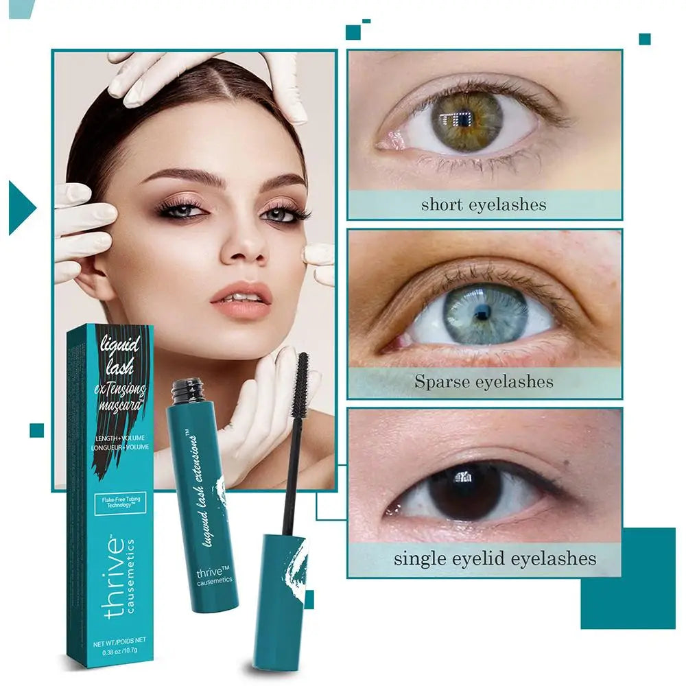 Waterproof Curling & Volumizing Mascara – Extra Length & Natural Black Lash Extension