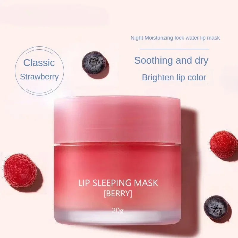 Strawberry Lip Sleep Mask – Deep Moisturizing Night Lip Care