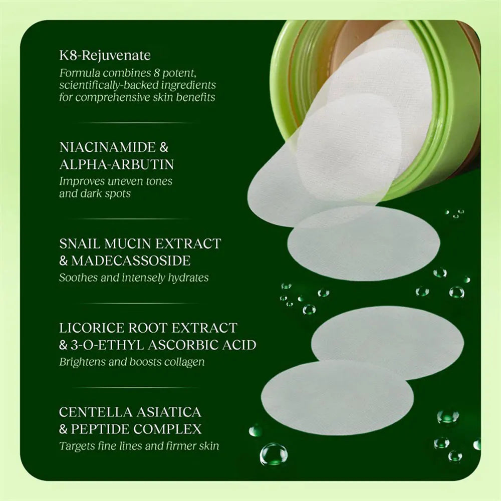 Korean Toner Pads, Dark Spots & Wrinkle Care – 100pcs
