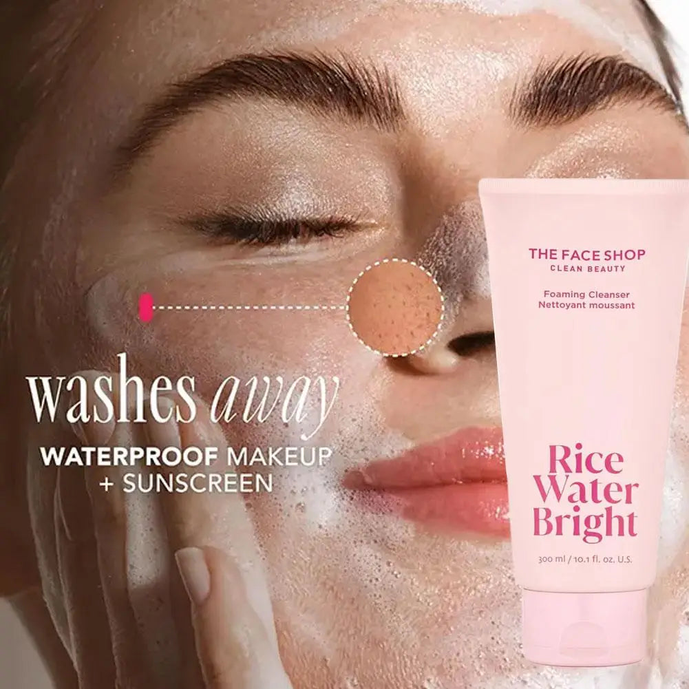 Rice Foaming Face Cleanser – Deep Pore Cleansing, Oil Control & Hydration (150ml)