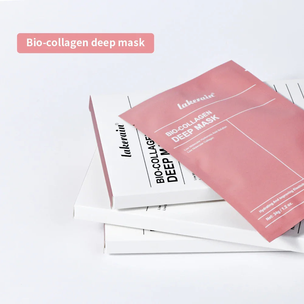 Real Deep Mask Collagen Hydrating Overnight Hydrogel Mask Elasticity Improvement Pore Minimizing