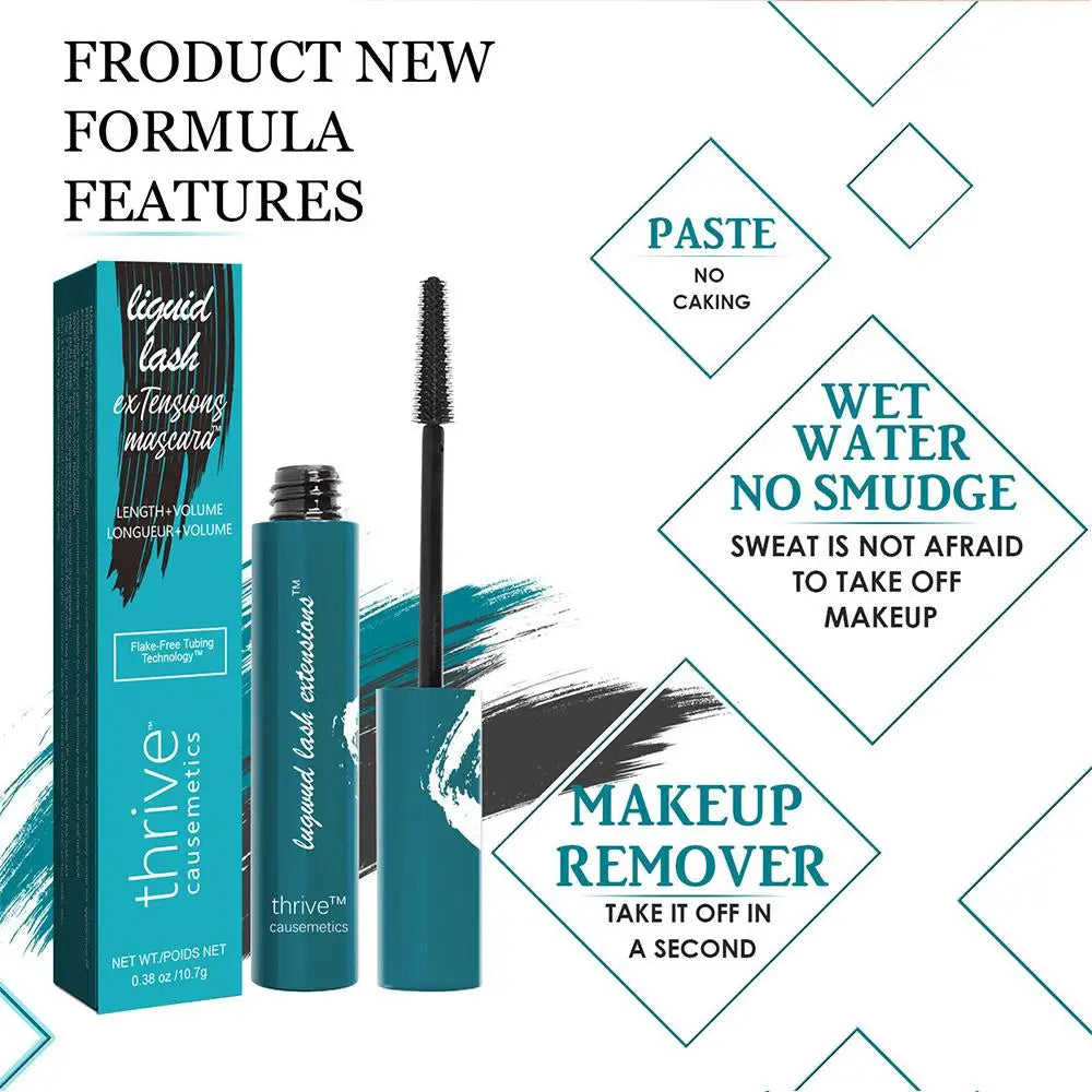 Waterproof Curling & Volumizing Mascara – Extra Length & Natural Black Lash Extension