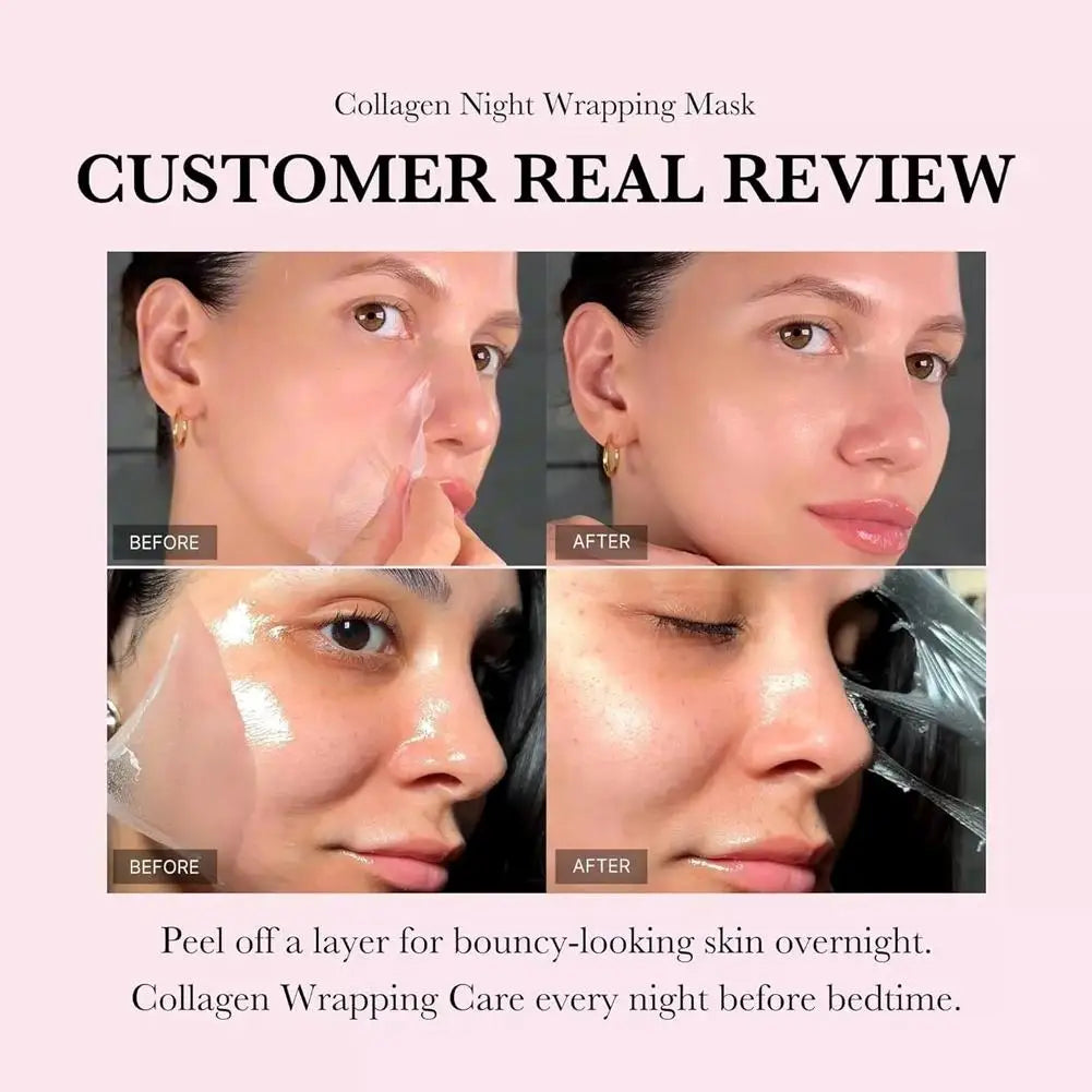Collagen Overnight Peel-Off Mask 75ml – Deep Hydration Korean Night Cream