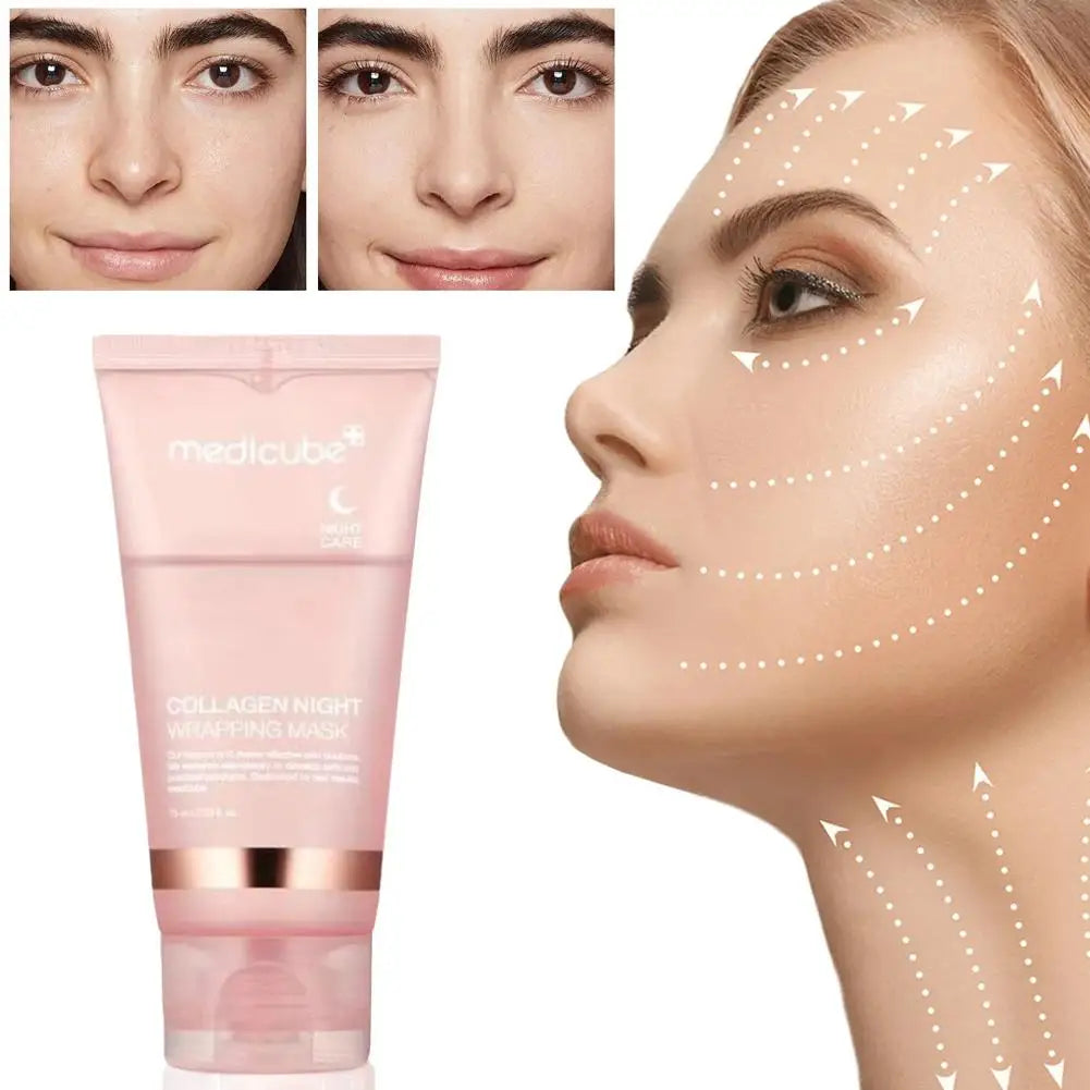 Collagen Overnight Peel-Off Mask 75ml – Deep Hydration Korean Night Cream