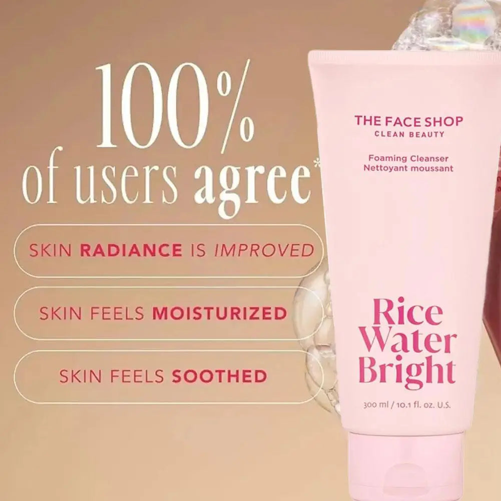Rice Foaming Face Cleanser – Deep Pore Cleansing, Oil Control & Hydration (150ml)