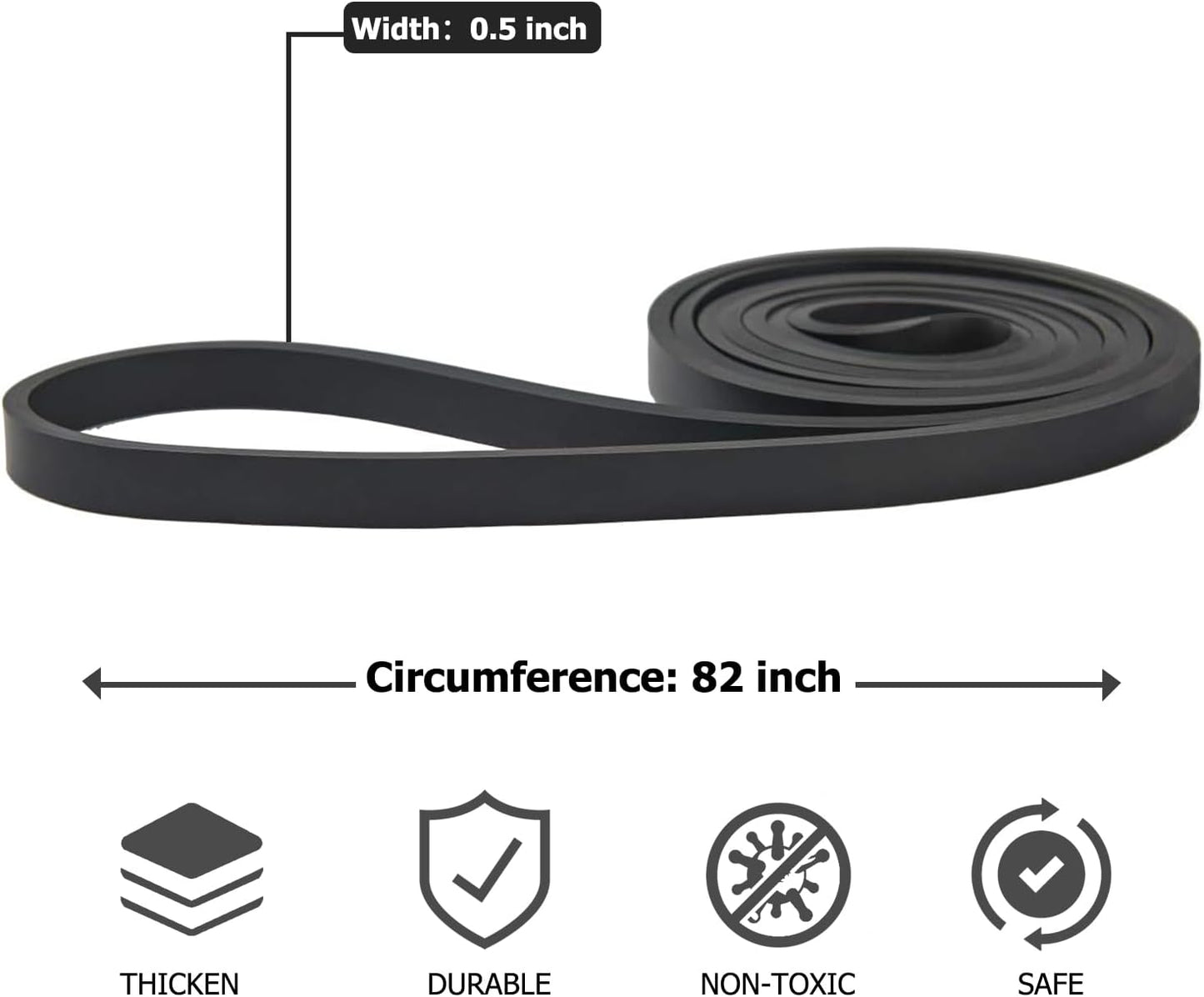 Pull Up Bands, Resistance Bands, Pull Up Assistance Band Resistance Exercise Bands for Men & Women Working Out, Body Stretching, Physical Therapy, Muscle Training