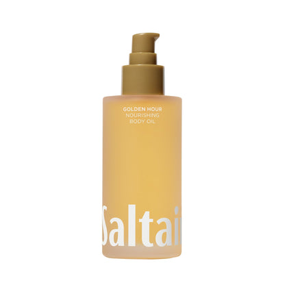 Saltair Body Oil. Luxurious Pink Beach After Shower and Bath Oil Moisturizer for Women. Botanical, Non-Greasy, and Well-Absorbing Lotion for Hydrating Dry Skin. 4oz Pump Bottle