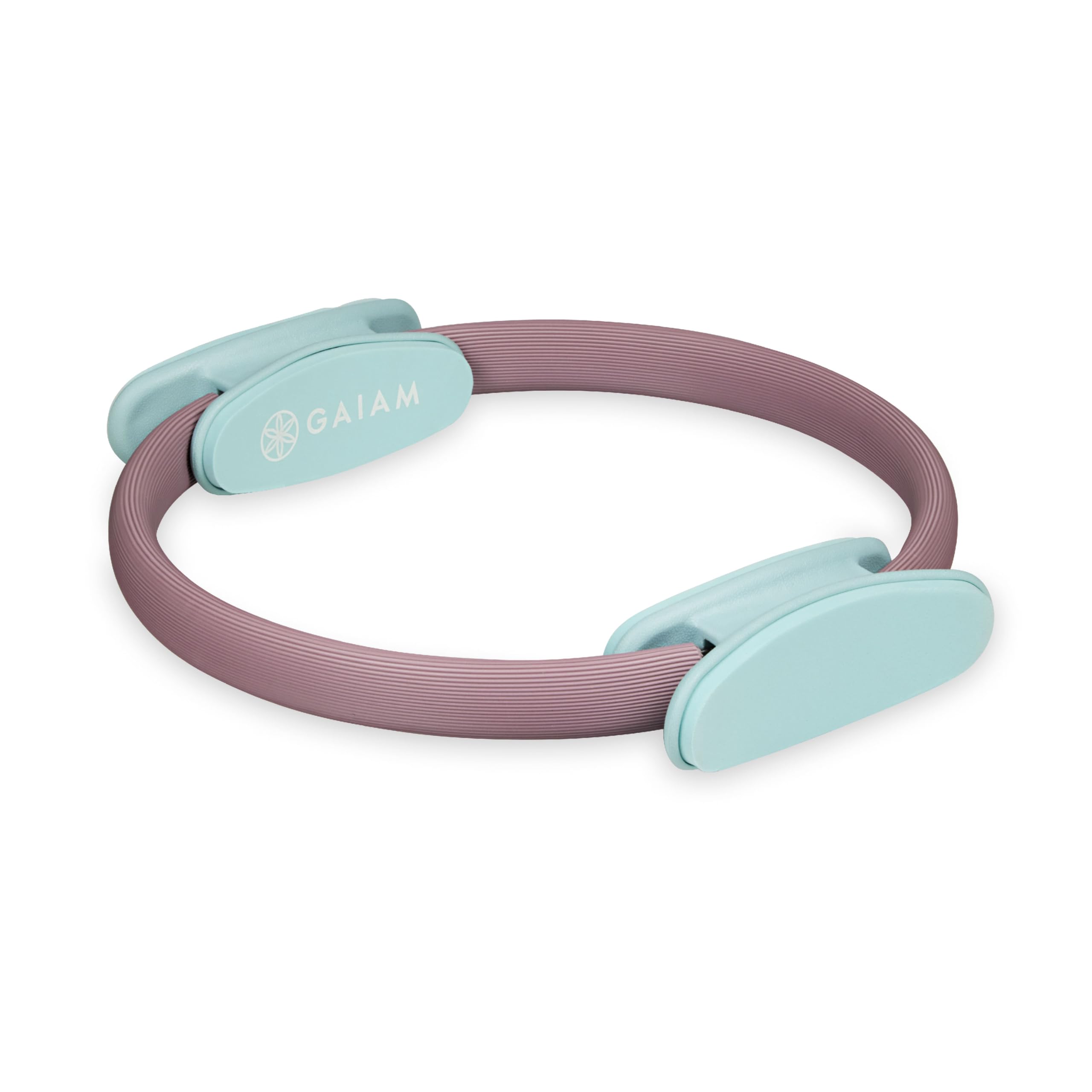 Gaiam Pilates Ring Fitness Circle - Lightweight & Durable Foam Padded Handles, Flexible Resistance Exercise Equipment for Toning Arms, Thighs/Legs & Core