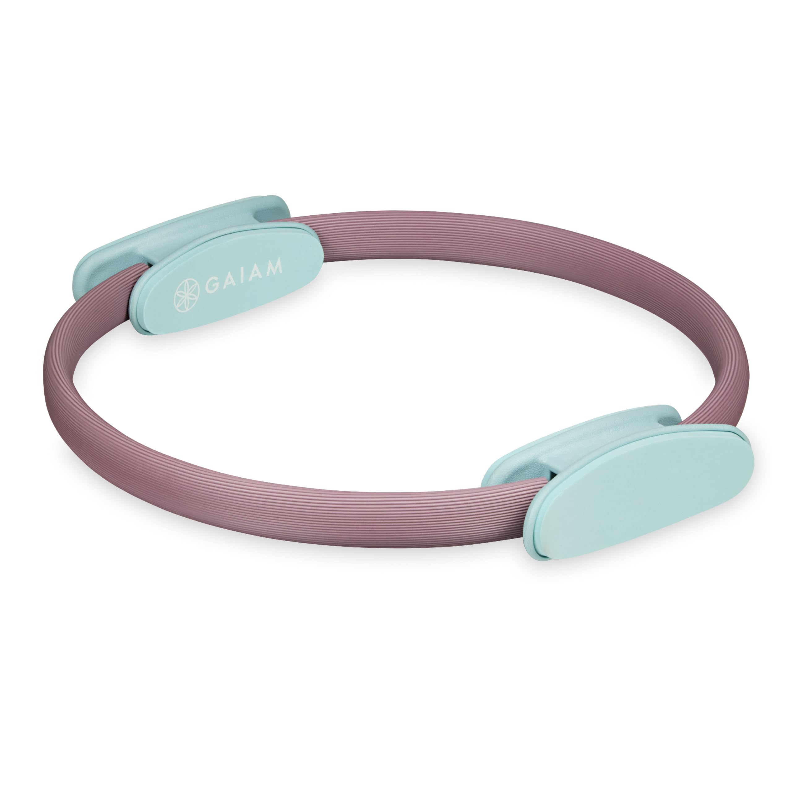 Gaiam Pilates Ring Fitness Circle - Lightweight & Durable Foam Padded Handles, Flexible Resistance Exercise Equipment for Toning Arms, Thighs/Legs & Core