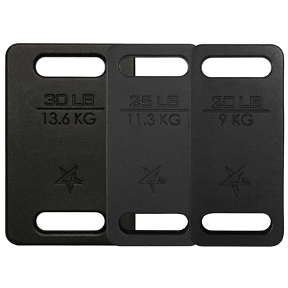 Yes4All Cast Iron Ruck Weight, Weighted Plate for Rucking, Swings, Squat, Strength Training - Multiple Weights: 10LB to 45LB