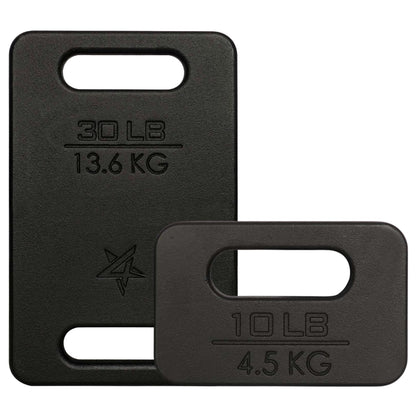 Yes4All Cast Iron Ruck Weight, Weighted Plate for Rucking, Swings, Squat, Strength Training - Multiple Weights: 10LB to 45LB