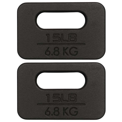 Yes4All Cast Iron Ruck Weight, Weighted Plate for Rucking, Swings, Squat, Strength Training - Multiple Weights: 10LB to 45LB