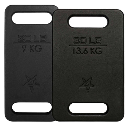 Yes4All Cast Iron Ruck Weight, Weighted Plate for Rucking, Swings, Squat, Strength Training - Multiple Weights: 10LB to 45LB