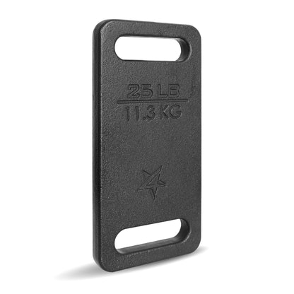 Yes4All Cast Iron Ruck Weight, Weighted Plate for Rucking, Swings, Squat, Strength Training - Multiple Weights: 10LB to 45LB