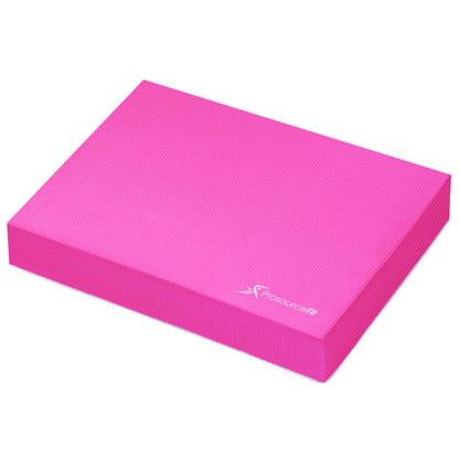 ProsourceFit Exercise Balance Pad – Large Cushioned Non-Slip Foam Mat & Knee Pad for Fitness, Stability Training, Physical Therapy, Yoga 15"x19"