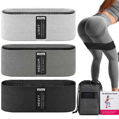 Booty Bands Set, Resistance Bands for Working Out, Exercise Bands for Women and Men Legs and Butt, Stretch Bands for Pilates, Yoga Starter Set