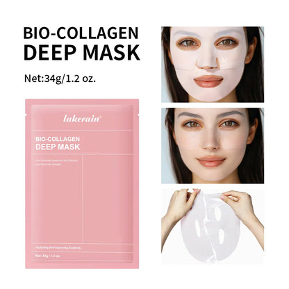 Real Deep Mask Collagen Hydrating Overnight Hydrogel Mask Elasticity Improvement  Pore Minimizing