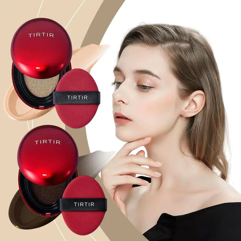 Waterproof Red Cushion Concealer Foundation – Lightweight, Matte, Moisturizing Base