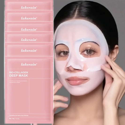 Real Deep Mask Collagen Hydrating Overnight Hydrogel Mask Elasticity Improvement  Pore Minimizing