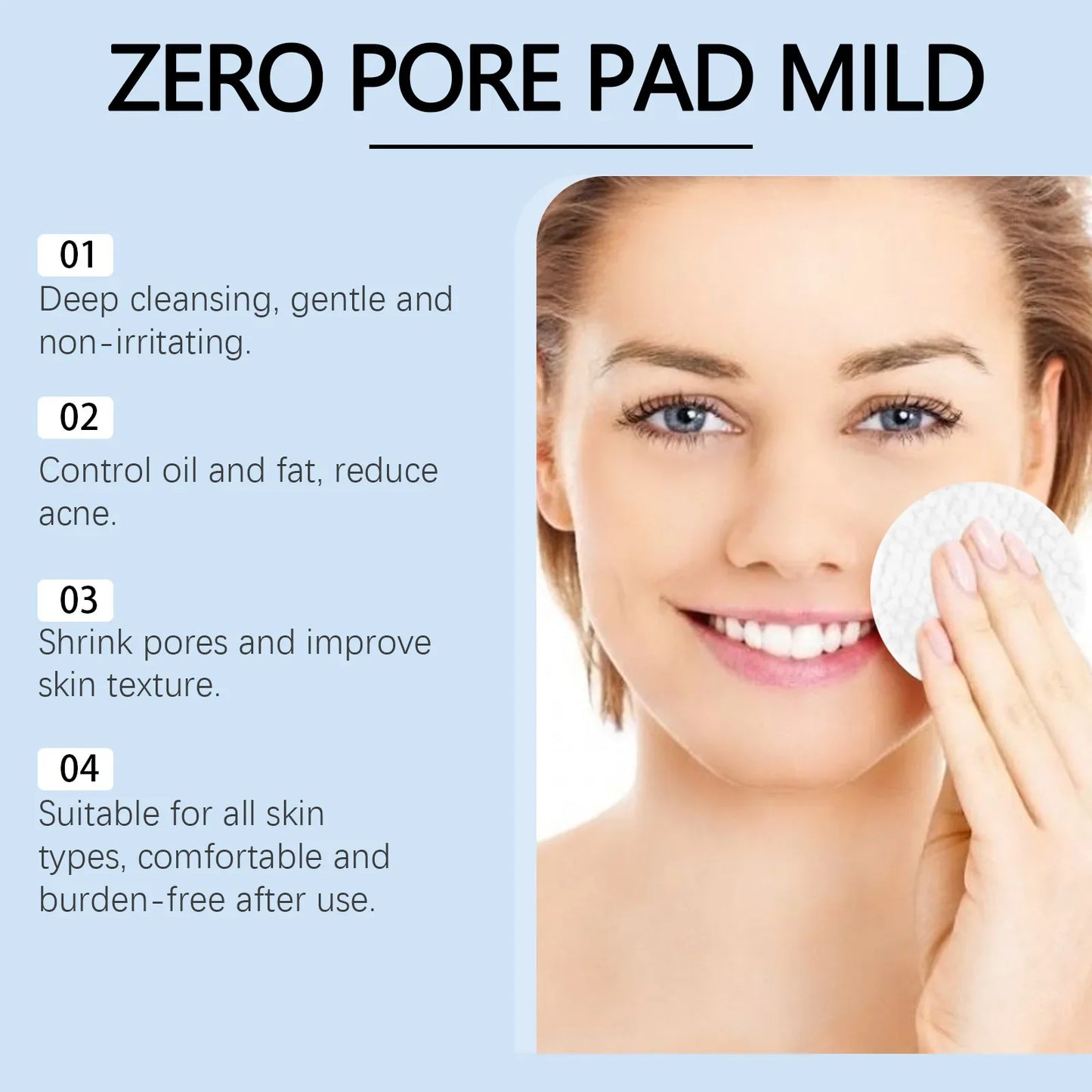 Salicylic Acid Exfoliating Cotton Pads – Moisturizing & Pore-Refining Facial Wipes for Smoother-Looking Skin