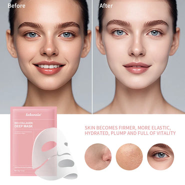 Real Deep Mask Collagen Hydrating Overnight Hydrogel Mask Elasticity Improvement  Pore Minimizing