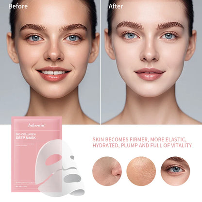 Real Deep Mask Collagen Hydrating Overnight Hydrogel Mask Elasticity Improvement  Pore Minimizing