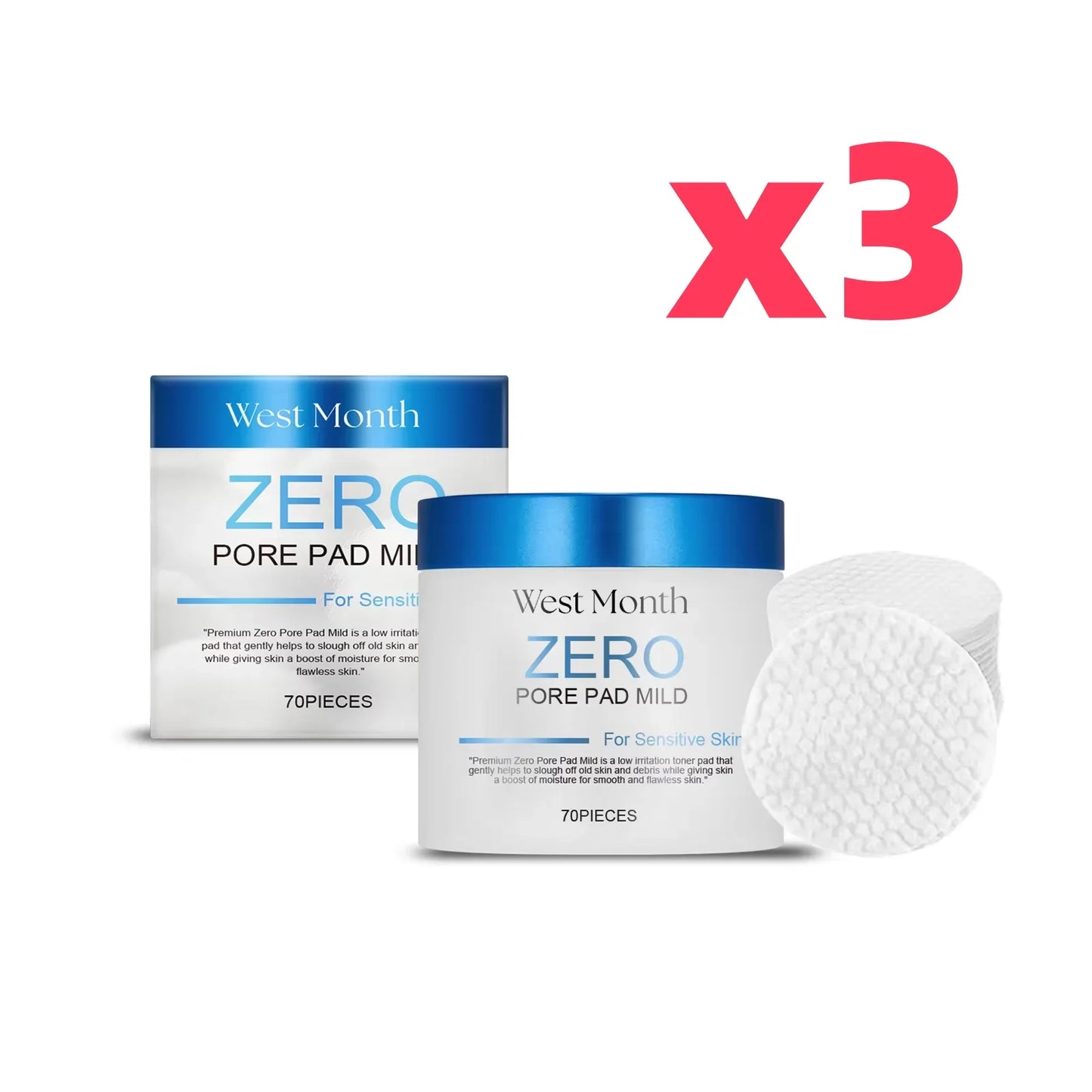 Salicylic Acid Exfoliating Cotton Pads – Moisturizing & Pore-Refining Facial Wipes for Smoother-Looking Skin