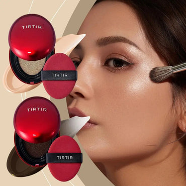 Waterproof Red Cushion Concealer Foundation – Lightweight, Matte, Moisturizing Base