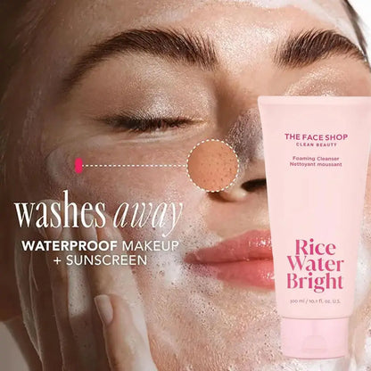 Rice Foaming Face Cleanser – Deep Pore Cleansing, Oil Control & Hydration (150ml)