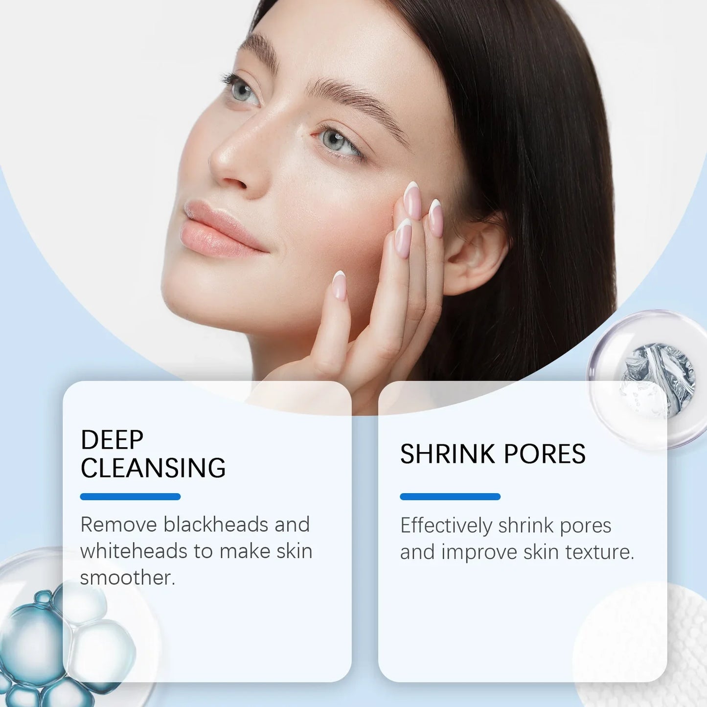 Salicylic Acid Exfoliating Cotton Pads – Moisturizing & Pore-Refining Facial Wipes for Smoother-Looking Skin